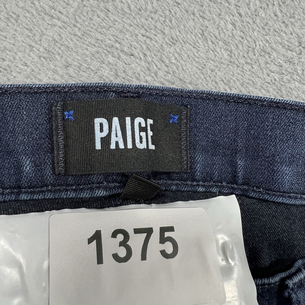 Paige Jeans Mens 36x28 Blue Normandie Straight Medium Wash Stretch Denim - Picture 11 of 11